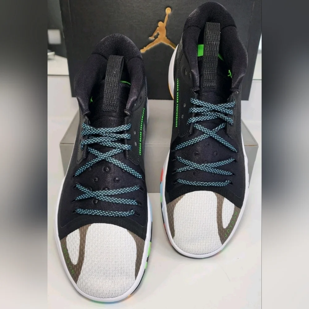 Nike Jordan Zoom Separate Black Green Strike DH0248-030 Men's Size 12/ WMNS 13.5